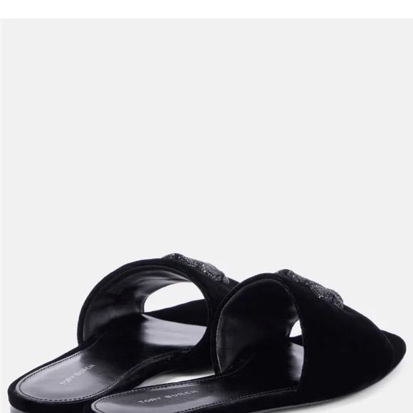 Tory Burch Black Slide Sandals NWT